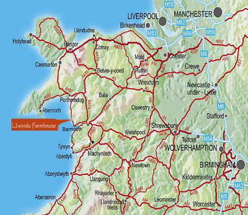 map North Wales